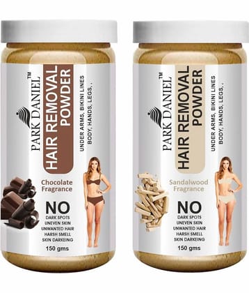 Park Daniel   Chocolate +   Sandalwood  Fragrance Hair Removal Powder 300 g Pack of 2