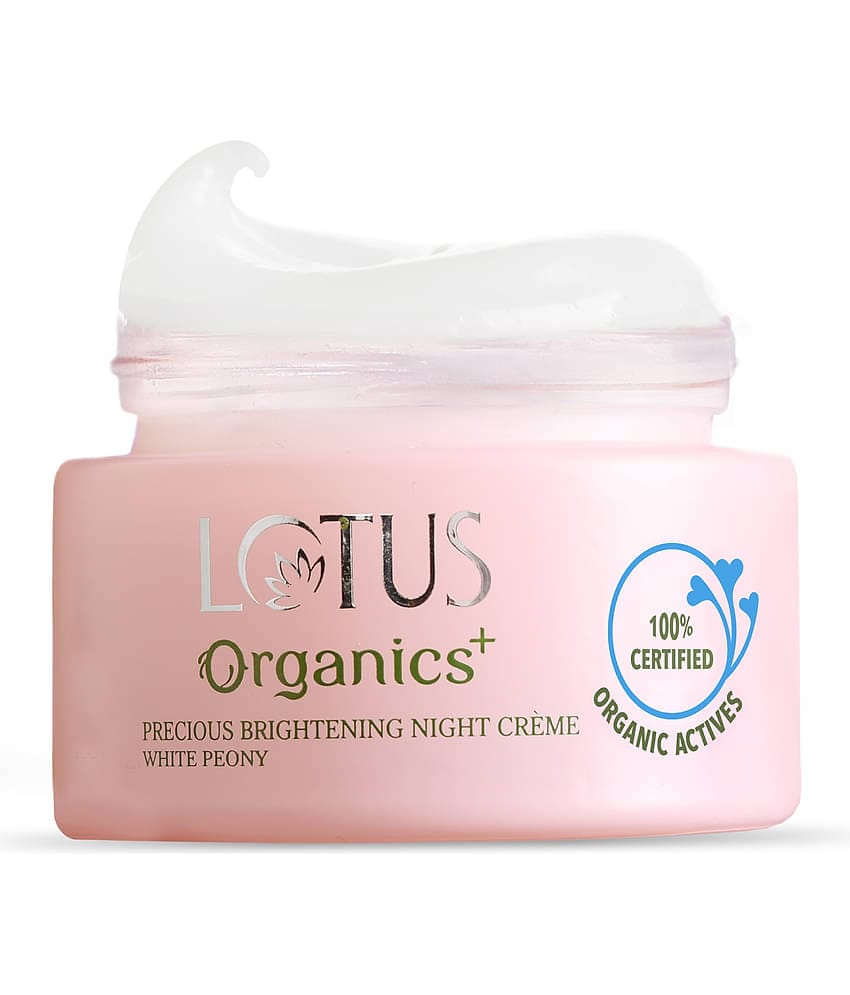 Lotus Organics+ Precious Brightening Night Cream , For Dark Spots, Blemishes & Pigentation , 30G