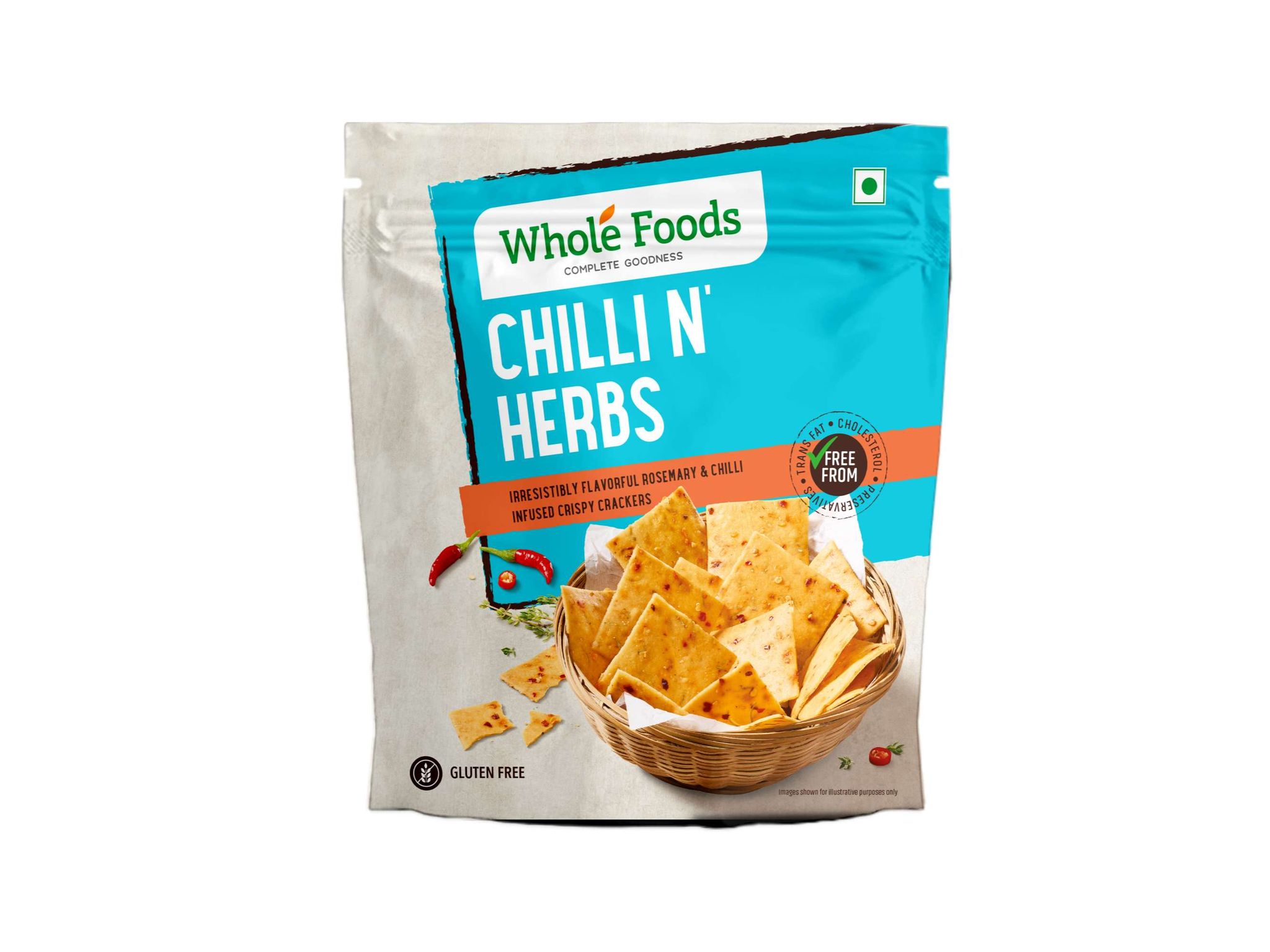 Whole Foods Gluten Free | Chilli N Herbs Cracker | 80G