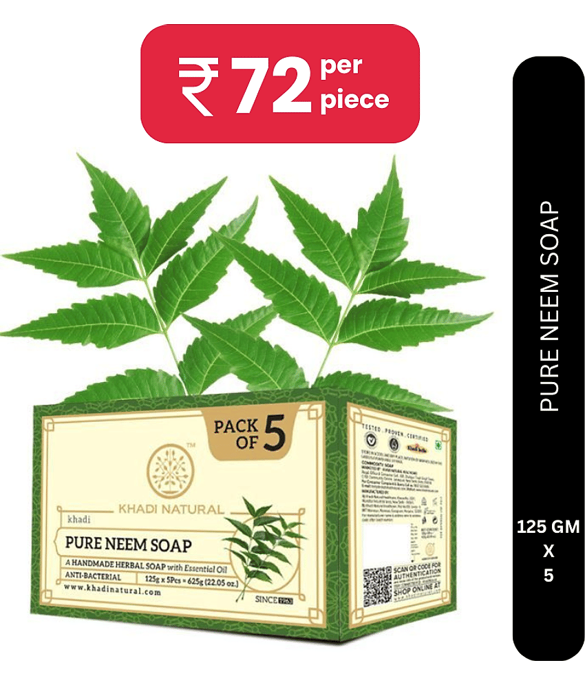 khadi natural Freshness Soap for All Skin Type ( Pack of 5 )