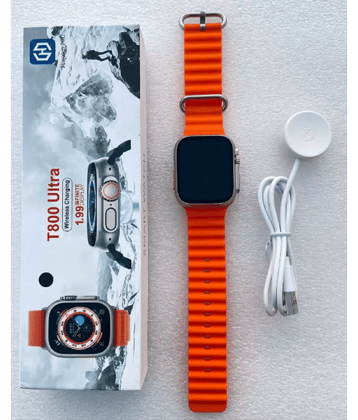 WOF AMOLED BT Calling Smart Watch with Silicone Strap Upto 5-10 days Backup ( Orange )