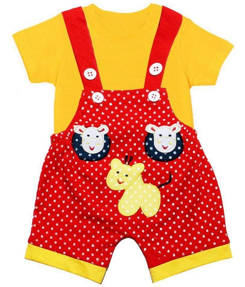 Babeezworld Baby Girls 100% Cotton ( Multicolor )