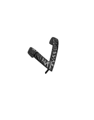 Rambo 2.0 Black Earrings-Pair