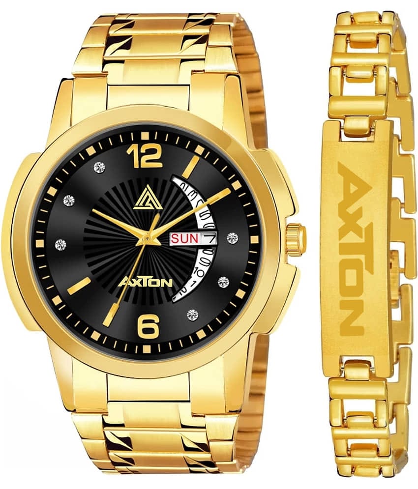 Axton Gold Stainless Steel Analog Men's Watch