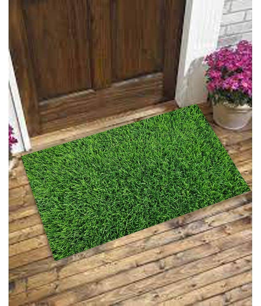 Revexo - Anti-skid Plastic Door Mat ( 40 X 60 cm ) Single - Green
