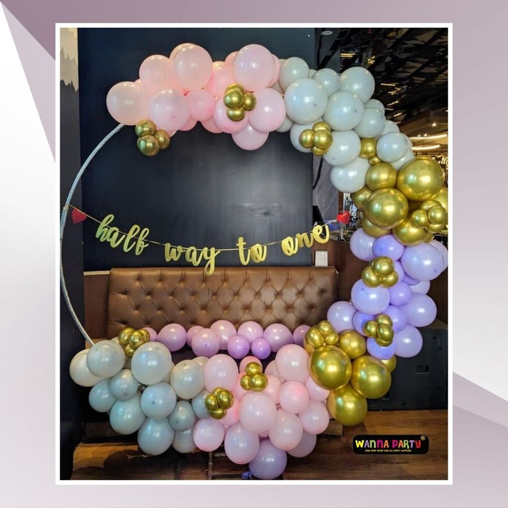 Halfway to One Balloon Ring Decor - Party and Festive Needs | Buy online on ZillyBuy