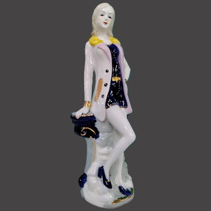 Victorian Lady - Wanderlust Girl Style 9-Porcelain | Glossy Finish / H: 12  |  L: 5 | W: 4 (Inch)