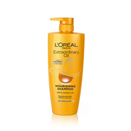L'Oreal Paris Extraordinary Oil Nourishing Shampoo For Dry & Dull Hair, 650ml L'Oreal Paris Extraordinary Oil Nourishing Shampoo For Dry & Dull Hair, 650ml - 640ml