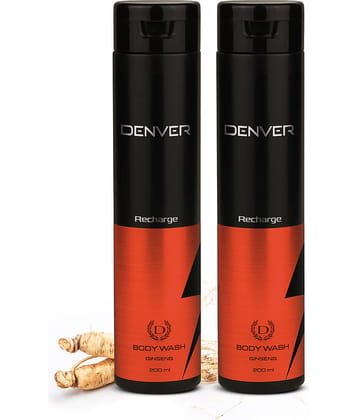 Denver Recharge Body Wash - 200ML Each (Pack of 2)