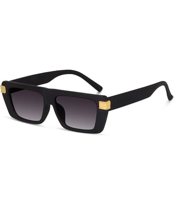 PIRASO Black Rectangular Sunglasses ( Pack of 2 )