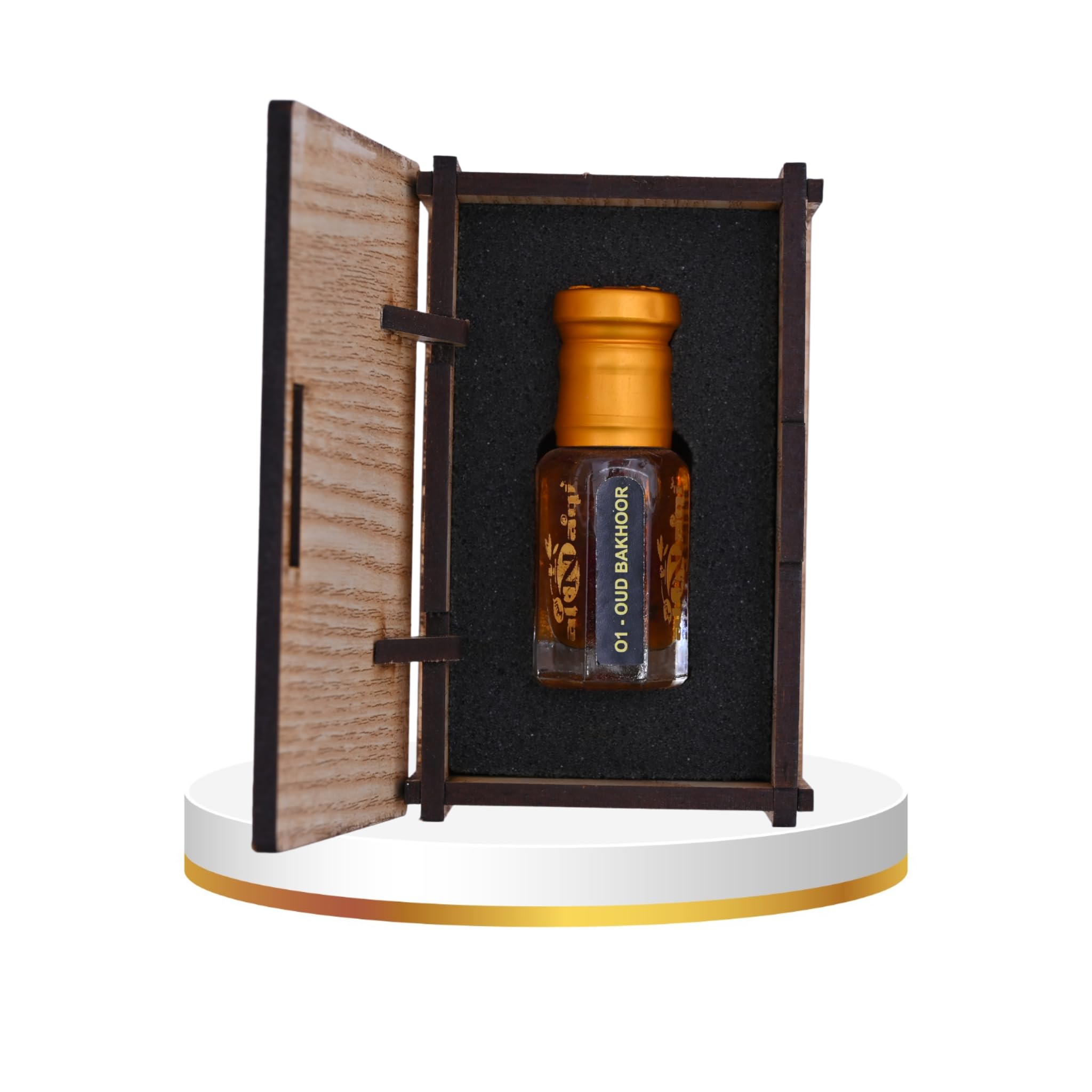 alnaqi fragrances Oud Bakhoor 12ml - Attar and Oud Perfume Oil, Authentic Arabian Fragrance with Deep Oudh Scent, Concentrated Arabic Parfum