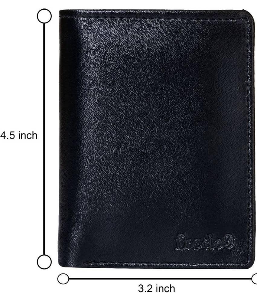 HIDEFLIX Black PU Men's Regular Wallet,Two Fold Wallet ( Pack of 1 )