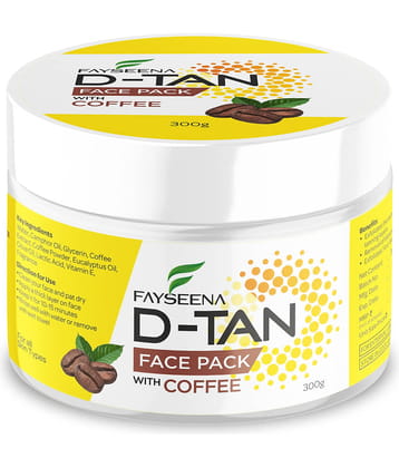 Fayseena D-TAN Pack for Instant Tan Removal & Sun Damage Protection With Coffee300g (Pack Of 1)
