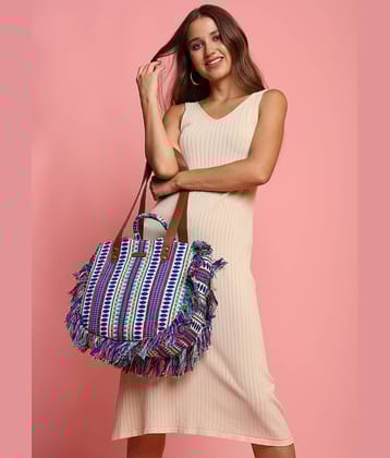 ENSAC Tote Bag Cotton Set of 1 ( Blue )