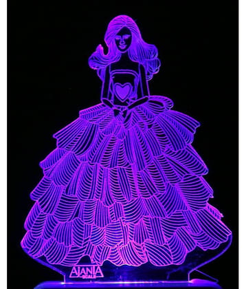SUPERAJANTA Multicolor Night Lamp ( Pack of 1 )