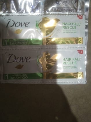 Dove hair fall rescue two step shampoo conditioner 6ml+6ml