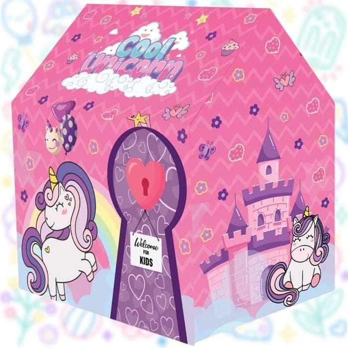 PlayMagic Unicorn Kids Play Theme Foldable Tent House