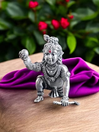 Pure Silver Mini Bal Gopal Krishna Idol-20 gm