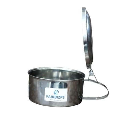 FAIRBIZPS Stainless Steel Spitting Mug for Old Age, Spit Bowl, Leakproof Spittoon Mug with Lid, Cough Spitting Box (300ml) Pack of 1