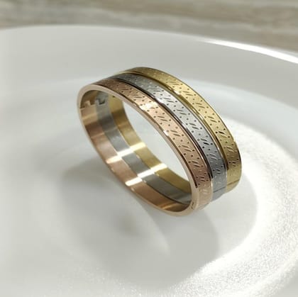 Set of Three Stainless Steel Unisex Kada- STKD 4169