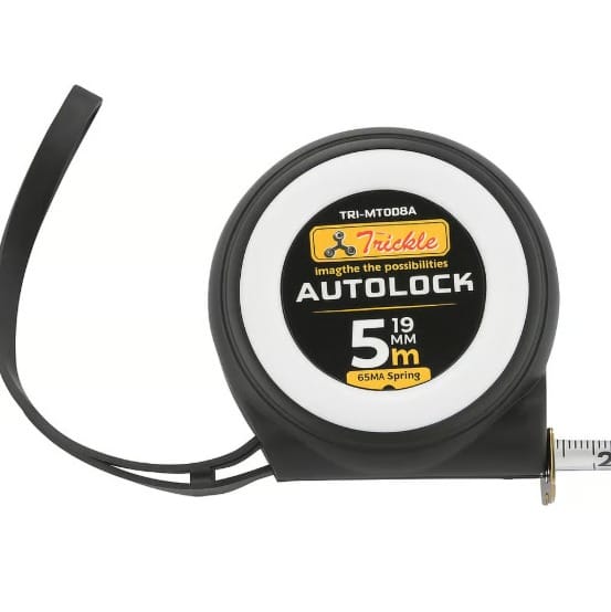 Self Lock Professional Measuring Tape, 3m+5m, Black and White, Auto-Locking Feature