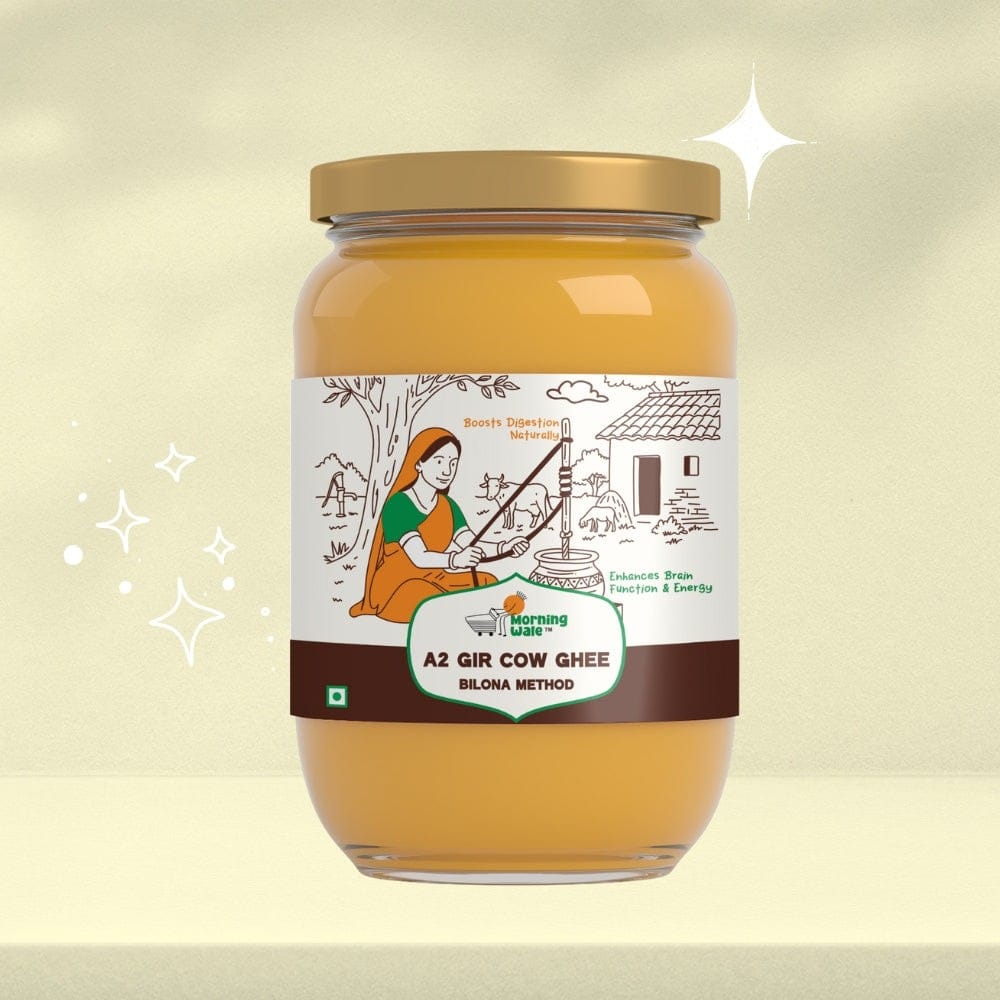 Morning Wale A2 Gir Cow Ghee (1kg) | Traditional Hand-Churned | Keto & Paleo Friendly
