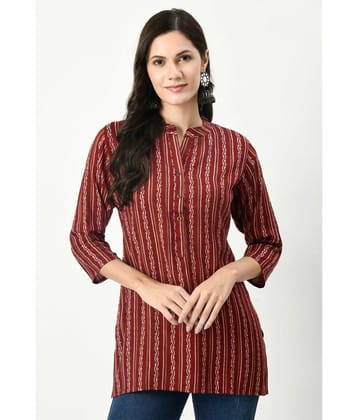 MAURYA - Maroon Rayon Womens Tunic ( Pack of 1 ) - None