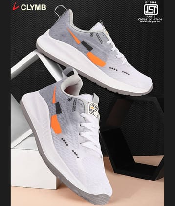 Clymb Gray Men's Sports Running Shoes