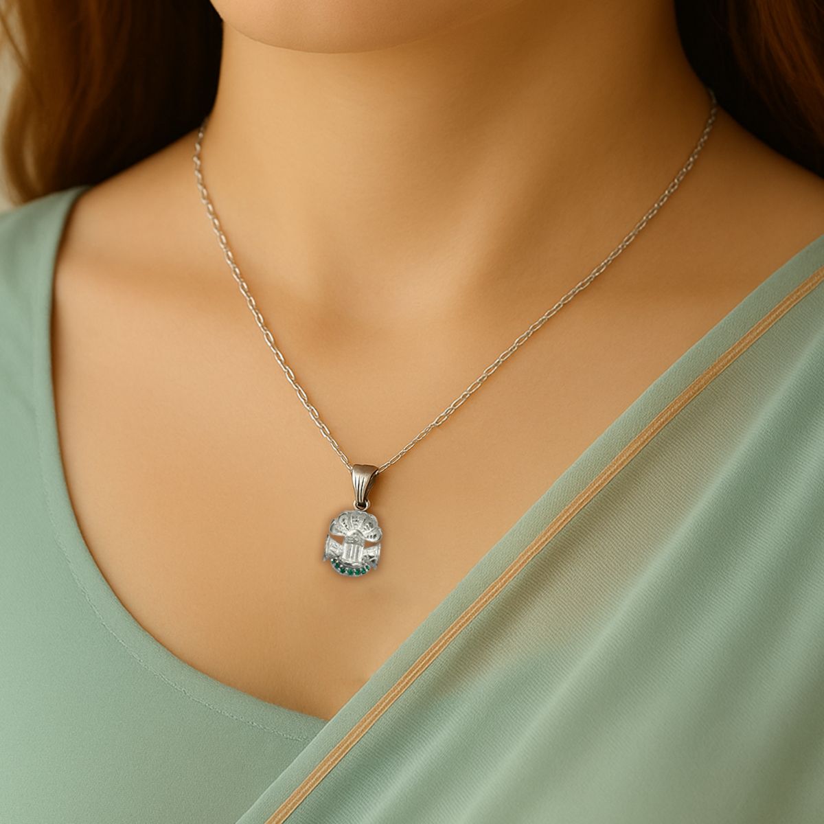 Nāga Quintessence 925 Sterling Silver Pendant Necklace
