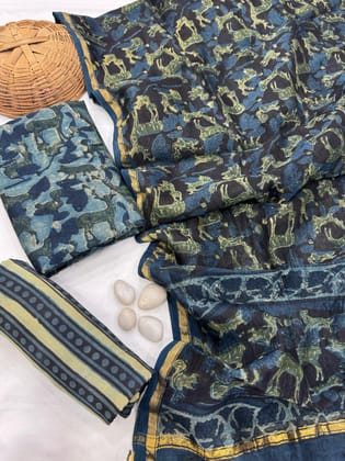 Chanderi Silk Suit Set
