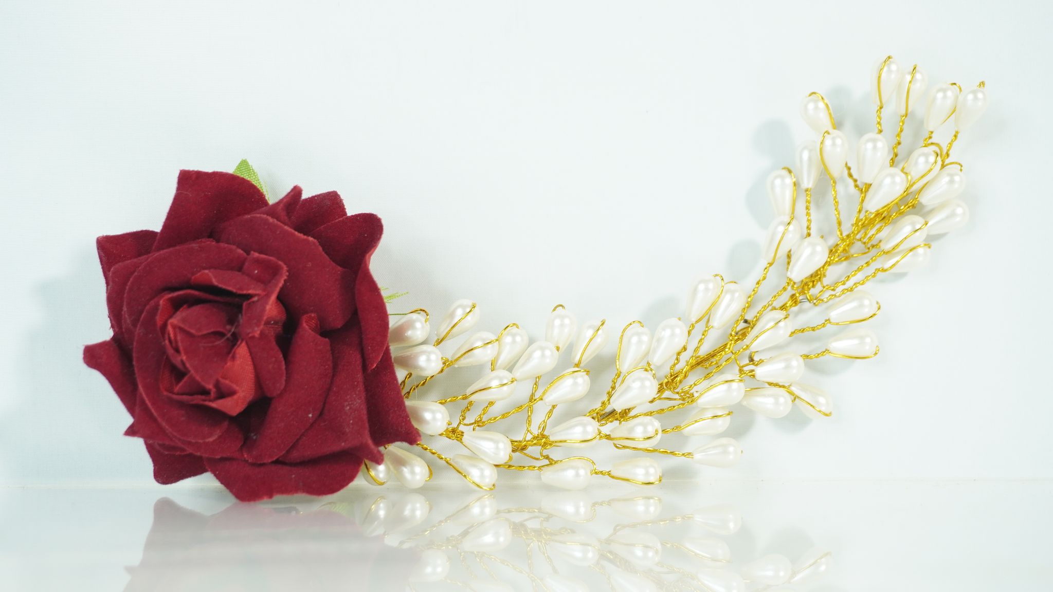 Handcrafted Hair Brooch | Elegant Bridal & Festive Hair Accessory.
