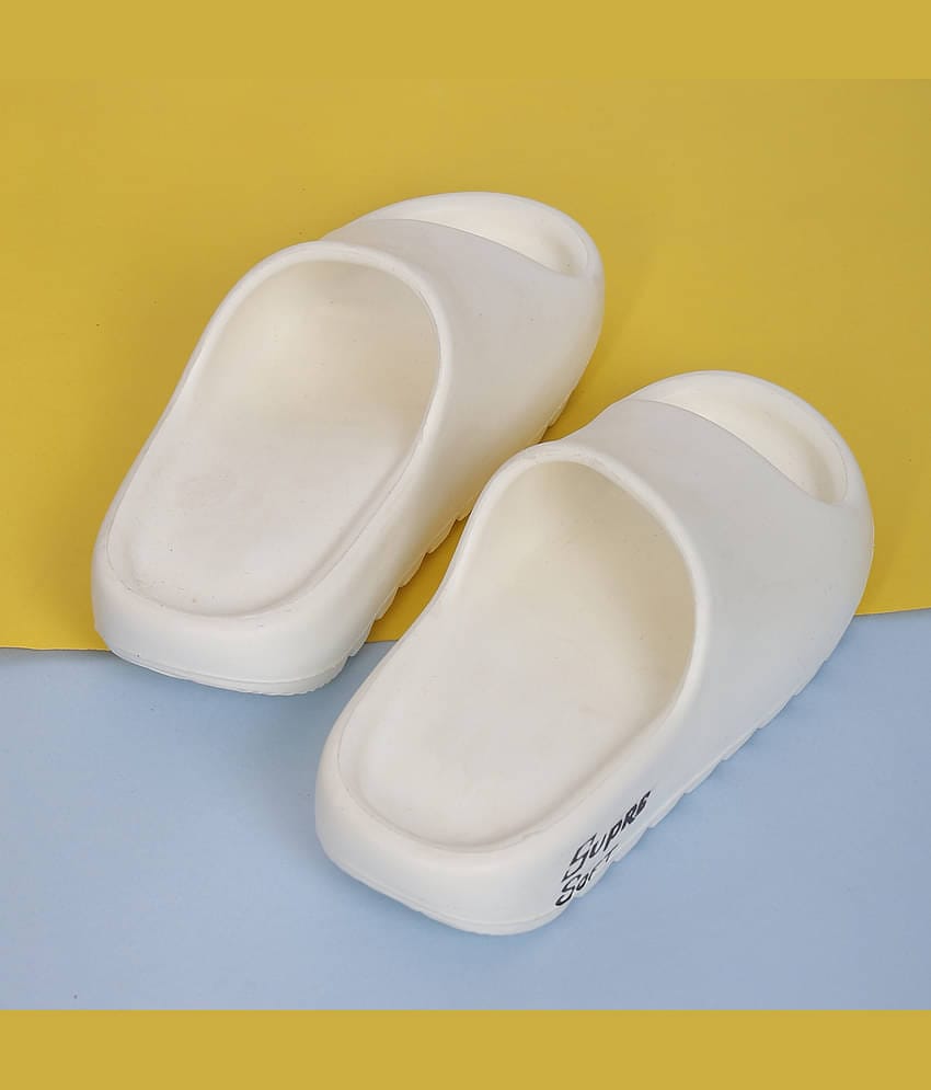 Style Height White Men's Slide Flip Flop