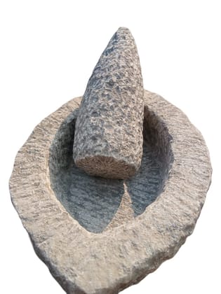 Black Stone Mortar & Pestle