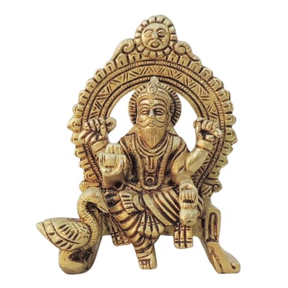 Brass Showpiece Vishwakarma Ji God Idol Statue, Height : 4.5 Inch (BSMAS957 H)
