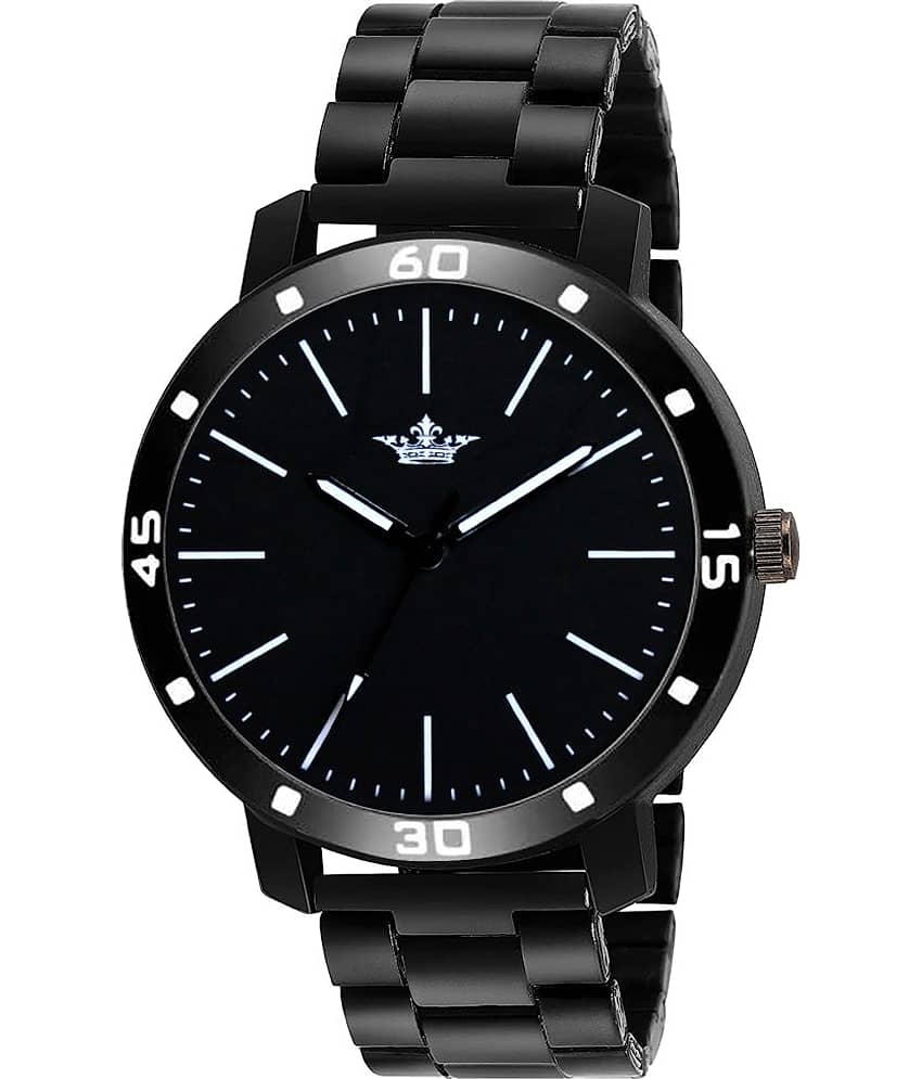 Lorem Black Metal Analog Men's Watch