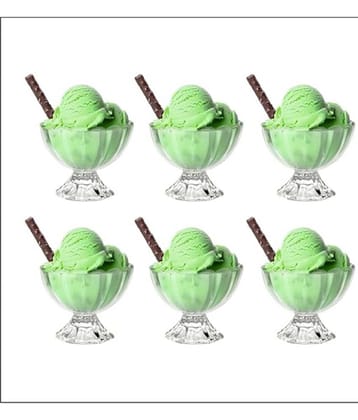 Analog Kitchenware Yogurt/Cocktail/Trifle/Pudding White Ice Cream Cup ( Set of 6 )