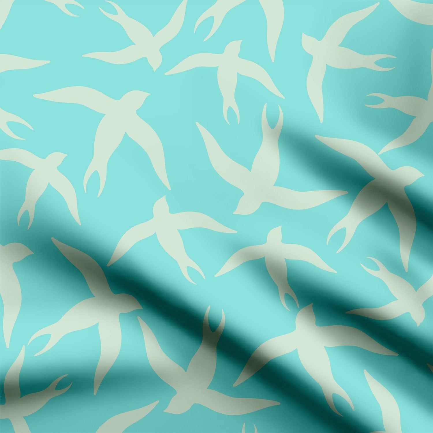 Swallow Bird In the Pastel Blue Sky-Cotton