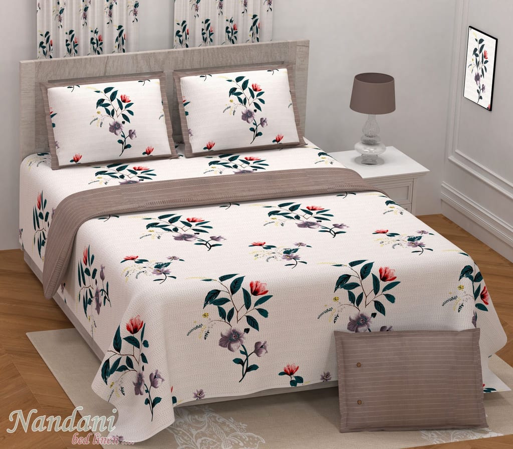 Bedsheet Adda Premium Jaipuri Cotton Bedsheet King Size | Double Bed Sheet