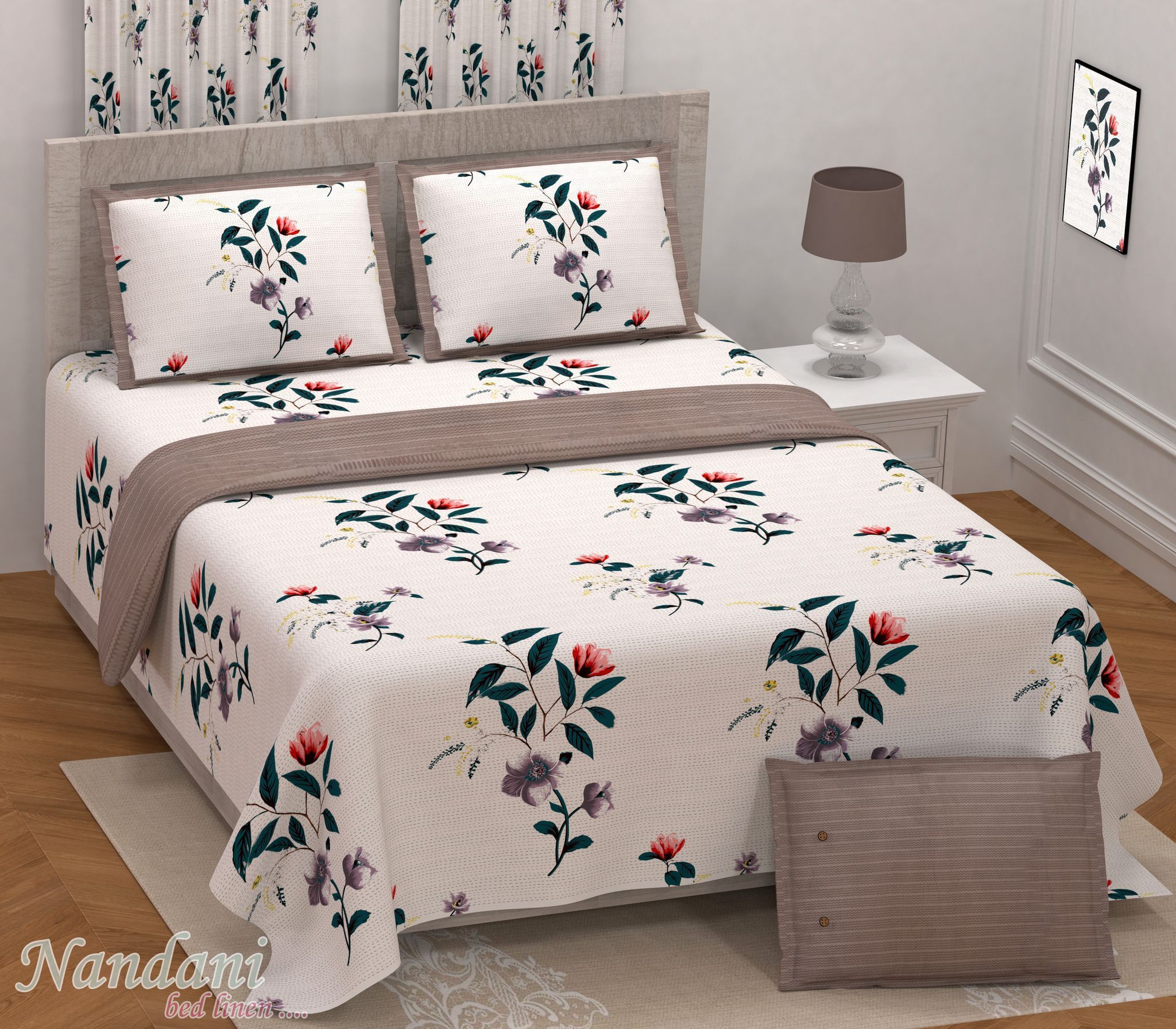 Bedsheet Adda Premium Jaipuri Cotton Bedsheet King Size | Double Bed Sheet