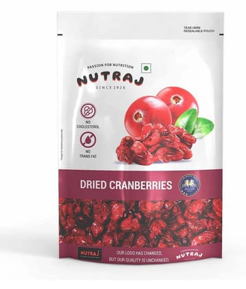 Nutraj Sweet and Tart Sliced American Dried Cranberries, 180g