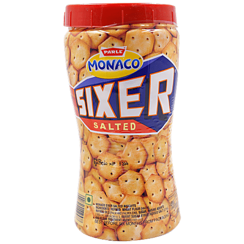 Parle Sixer Biscuits - Salted, 200 g Jar