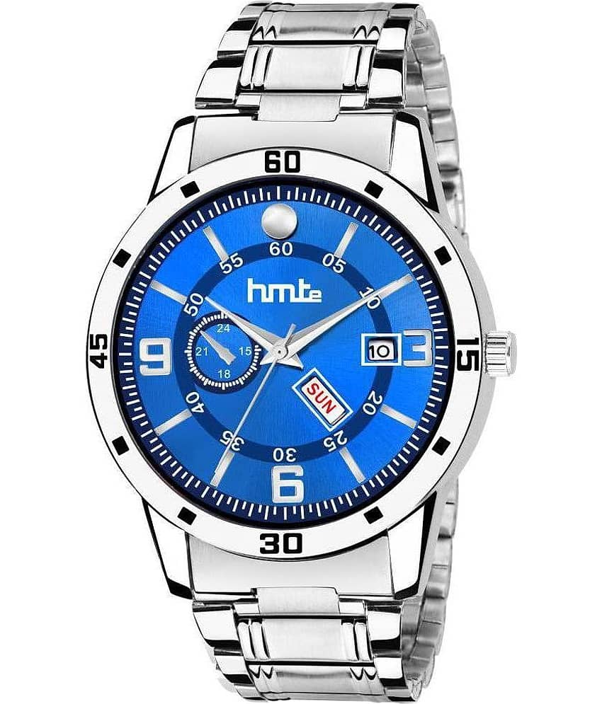 HMTe - Silver Metal Analog Men's Watch