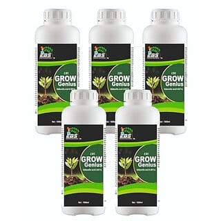 EBS GrowGenius Gibberellic Acid 0.001 L the plant growth and improves plant health and sustained productivity (5 Litre (1000mlx5))