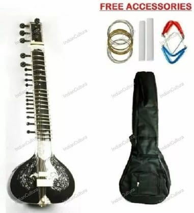 Professional High Quality Sound 7 Main String 13 Sympathetic Musical Instrument Acoustic Sitar string instrument of india
