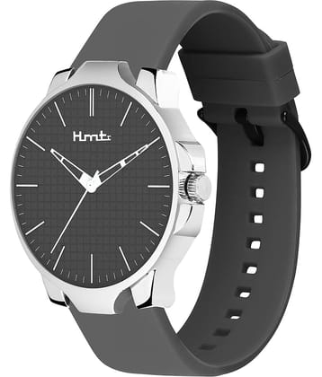 HMTr Black Silicon Analog Men's Watch