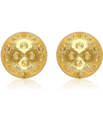 Vighnaharta Allure Beautiful Earrings Feminine Glittering Gold Plated Screw back stud earring for Women and Girls VFJ1497ERG