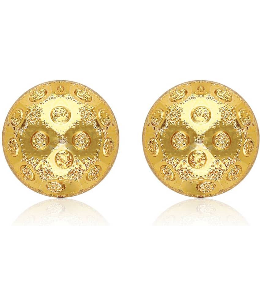 Vighnaharta Allure Beautiful Earrings Feminine Glittering Gold Plated Screw back stud earring for Women and Girls VFJ1497ERG
