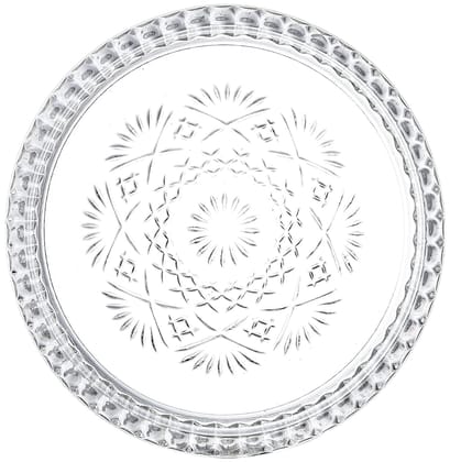 Universal Round Shape Glass Coasters, Tabletop Protection Mat, Protective Barrier Set for Mugs, Cups, Wine Bottles, Glasses, Candles, Suitable for Home Office, Restaurants, Bars, Parties (Set of 6)