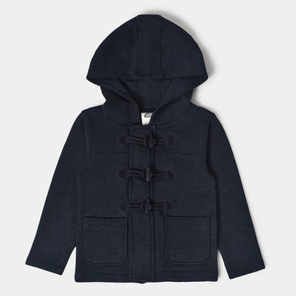 Misty Navy Blue Knitted Sweatshirt-12-18 M / Blue