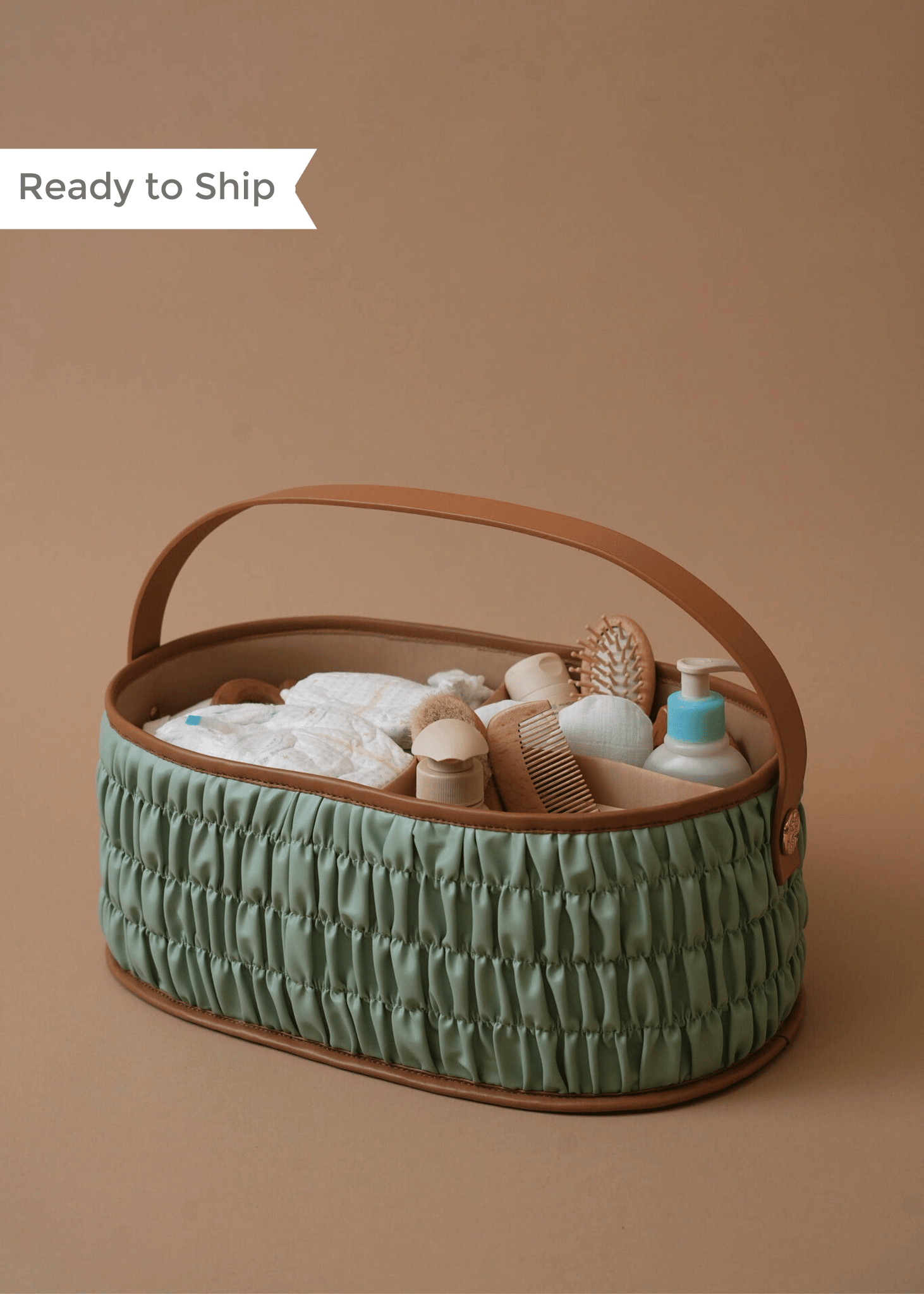 The Dune Diaper Caddy - Mint